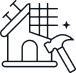 Roof cleaning icon