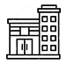 Commercial building icon